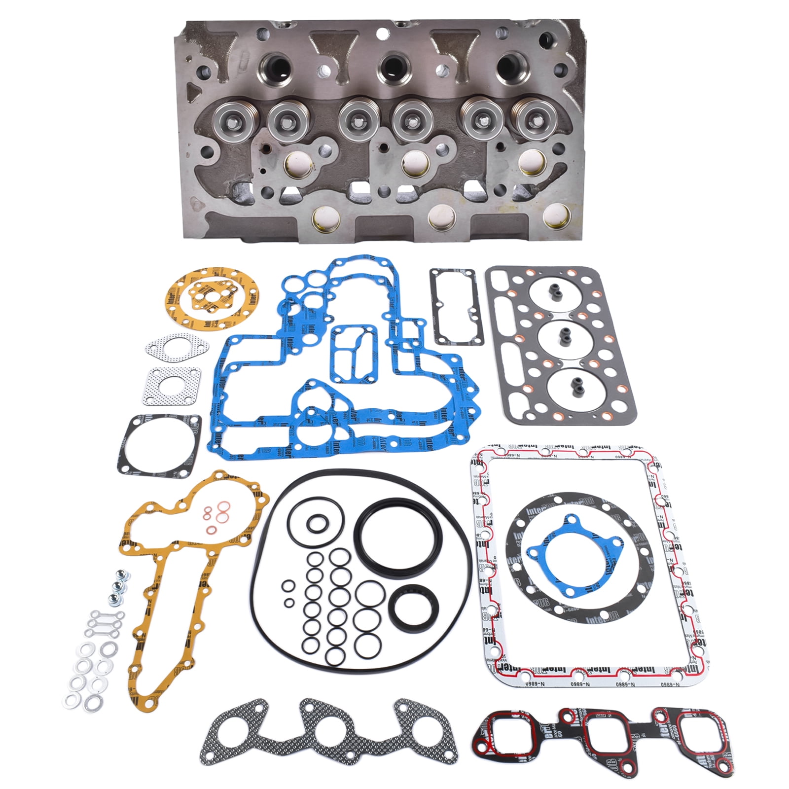 GELUOXI Complete Cylinder Head Gasket Set for Kubota L225 L245 D1102 D1101 L2201 L2000 Engine 1532103040 1532103115 1532103042