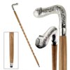 Design Toscano Animal Menagerie Chrome-Plated Walking Stick Collection: Cat