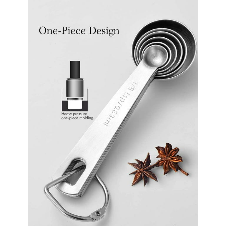 9pcs Durable Spices Kitchen Tablespoon Stainless Steel Measuring