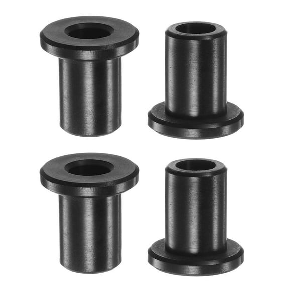 Uxcell 10.5mmx16mmx26mm Flanged Sleeve Bearings Nylon Bushings, Black 4 Pack