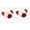 Red, variant on Rock World 2 Pcs Hair Mogra Scented Rubber Band Gajra Hair Accessories for Women (White)