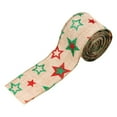 thumbnail image 2 of Cintas navideñas de 197 x 2,4 pulgadas para envolver regalos, accesorio decorativo premium Estrellas, 2 of 7