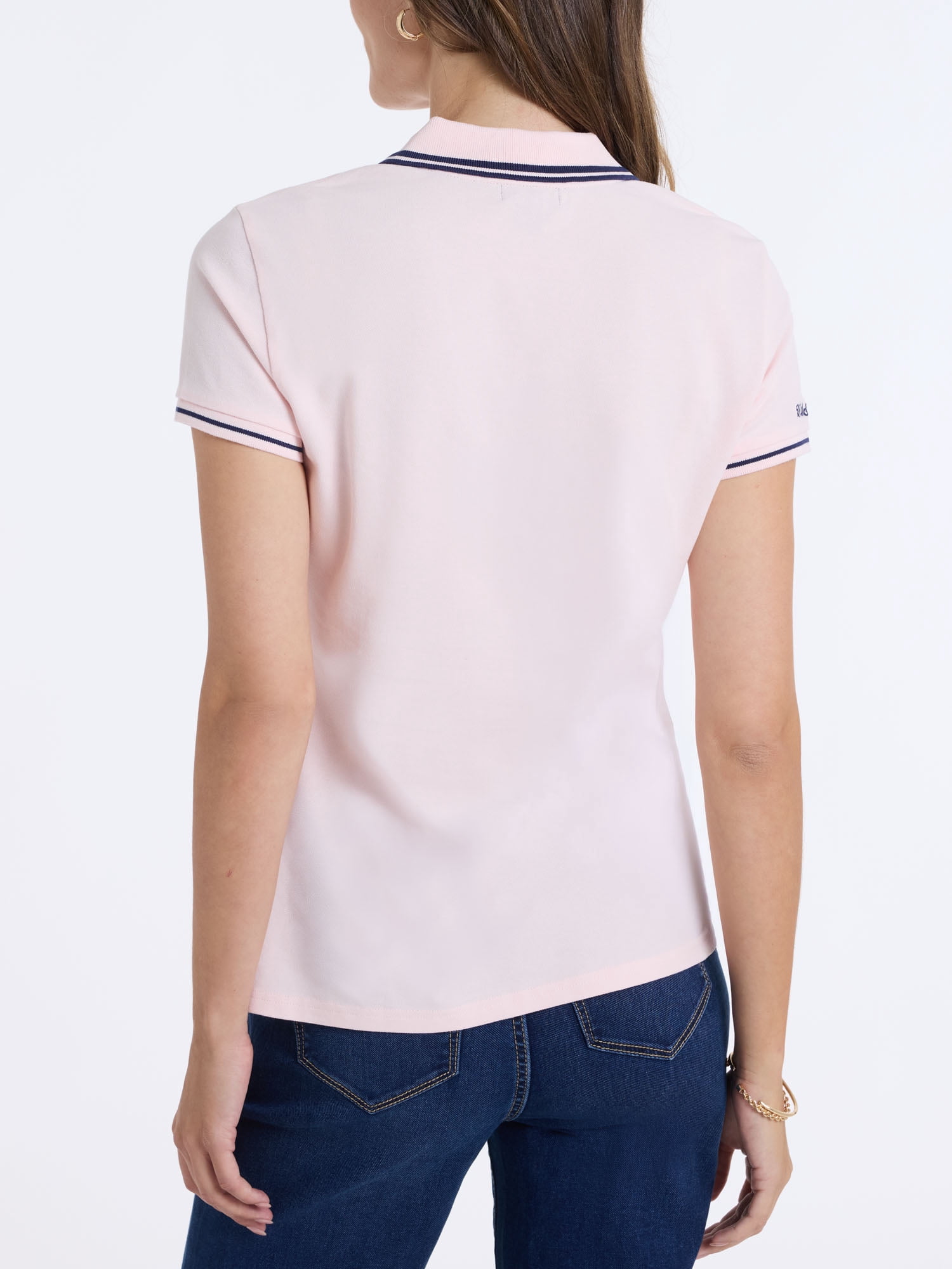 U.S. Polo Assn. Women's Double Tipped Polo Shirt, Sizes XS-XL