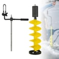 thumbnail image 3 of figatia Ice Drill Auger Ice Drill Winter Durable Ice Fishing Burrowing Aluminum Alloy with Extension Rod Sea Fishing Sturdy Ice Auger, 3 of 8