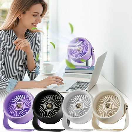 

Sunggoko Clearance！ Mini Portable Fan Powerful Wind New Air Circulation Fan Usb Rechargeable Home Portable High Wind Mute Wall Mounted Desktop Electric Fan