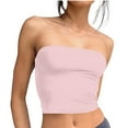 thumbnail image 1 of Timegard Womens Tube Tank Tops Sleeveless Strapless Crop Tops Basic Backless Top Going out Cute Summer Shirts, 1 of 5