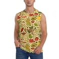 thumbnail image 1 of Fotbe Fruits And Vegetables Men's Camiseta sin Mangas Estampada para Hombres, Playera Casual para Gimnasio, Entrenamiento, Playa-XX-Large, 1 of 7