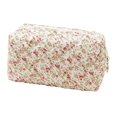 thumbnail image 1 of HILABEE Cosmetic Bag Cosmetic Organizer Floral Printed Lady Portable Multipurpose Travel Pink Color Green, 1 of 9