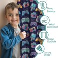 thumbnail image 3 of Blackout Kids Curtains,Game Controller Blue Pattern Children's Insulated Curtains Set Of 2,Bedroom Essentials,Toddler Room Decor 52"x63", 3 of 5