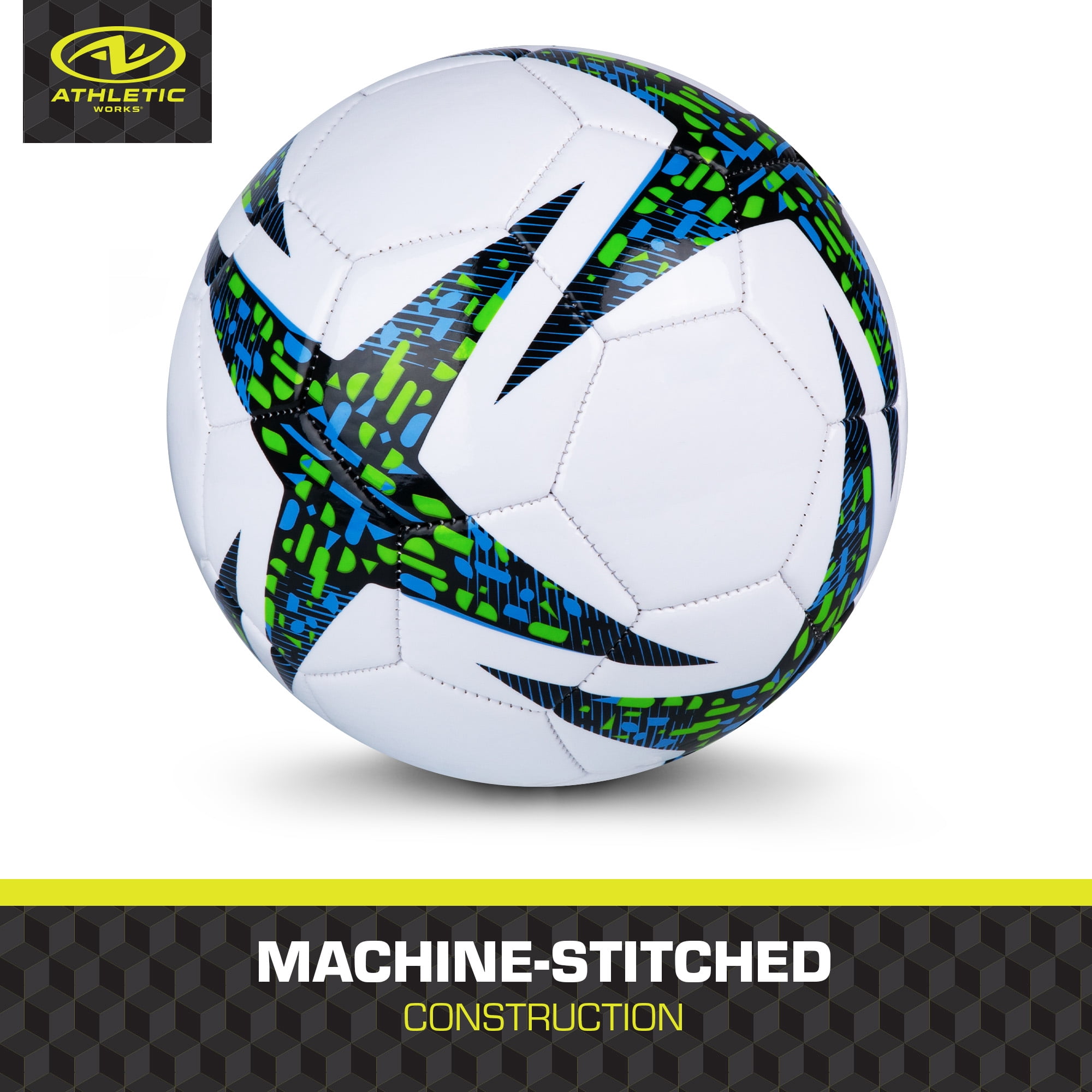(4 pack) Athletic Works Size 3 Soccer Ball, Blue