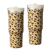 Camouflage 30oz Handheld Travel Tumbler with Handle – Double Wall Stainless Steel Insulated Cup, Flip Straw Lid, Leak-Proof & BPA-Free for Hot and Cold Drinks – Durable Coffee & Juice Mug Black