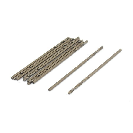 Round Shank 1.0mm Dia HSS-CO Drilling Twist Drill Bit 10pcs for Stainless (Best Way To Drill Stainless Steel)