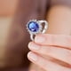 thumbnail image 4 of Blue Gem Ring Anillo Femenino Popular Exquisito Anillo Joyería de Moda, 4 of 8