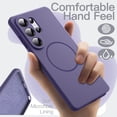 thumbnail image 4 of JETech Magnetic Silicone Case for Samsung Galaxy S26 Ultra, Compatible with MagSafe, Silky Touch (Heron Purple), 4 of 7