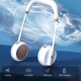 thumbnail image 4 of Ventilador de cuello recargable por USB, plegable de 360° con cabezal de viento doble, 4 of 8