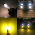 thumbnail image 3 of Alla Lighting 5200lm AL-R 2504 PSX24W LED Fog Lights Bulbs 12276, 3000K Amber Yellow Xtreme Super Bright Bulb Upgrade for Cars, Trucks, 3 of 10