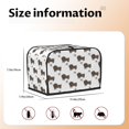 2 Slice Toaster Cover with Pockets, Dachshund Dog Puppy Black Love
