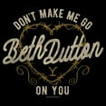 thumbnail image 2 of Junior's Yellowstone Don't Make Me Go Beth Dutton Barbwire Heart  Graphic T-Shirt, 2 of 3