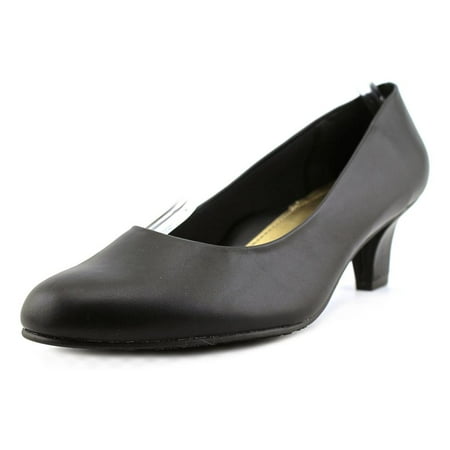 Soft Style by Hush Puppies Gail Women Round Toe Leather Black Heels