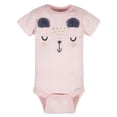 thumbnail image 2 of Gerber Baby Girl Short Sleeve Onesies Bodysuits, 4-Pack, 2 of 6