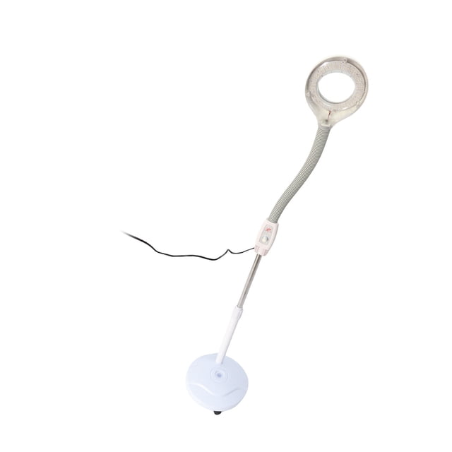 Lámpara De Lupa De 3X Longitud Led Soporte Con Lente De Vidrio De 5 Pulgadas De Lente De Cava De Cava De Cementero Ajustable Ruedas