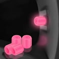 thumbnail image 3 of Luminous Car Tire Stem Caps Universal Pink Pink, 3 of 7