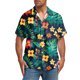 thumbnail image 2 of Blusa y camisa de manga corta con cuello vuelto, moda para mujer, informal, de manga corta, con cuello vuelto, con botones y estampado, blusa para hombre, 2 of 7