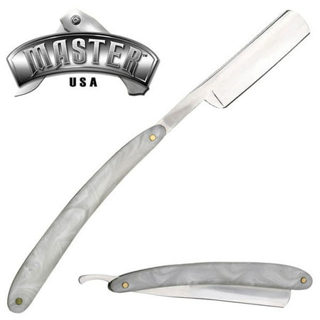 STRAIGHT RAZOR | Simulated Pearl Handle Barber Shaving Stainless