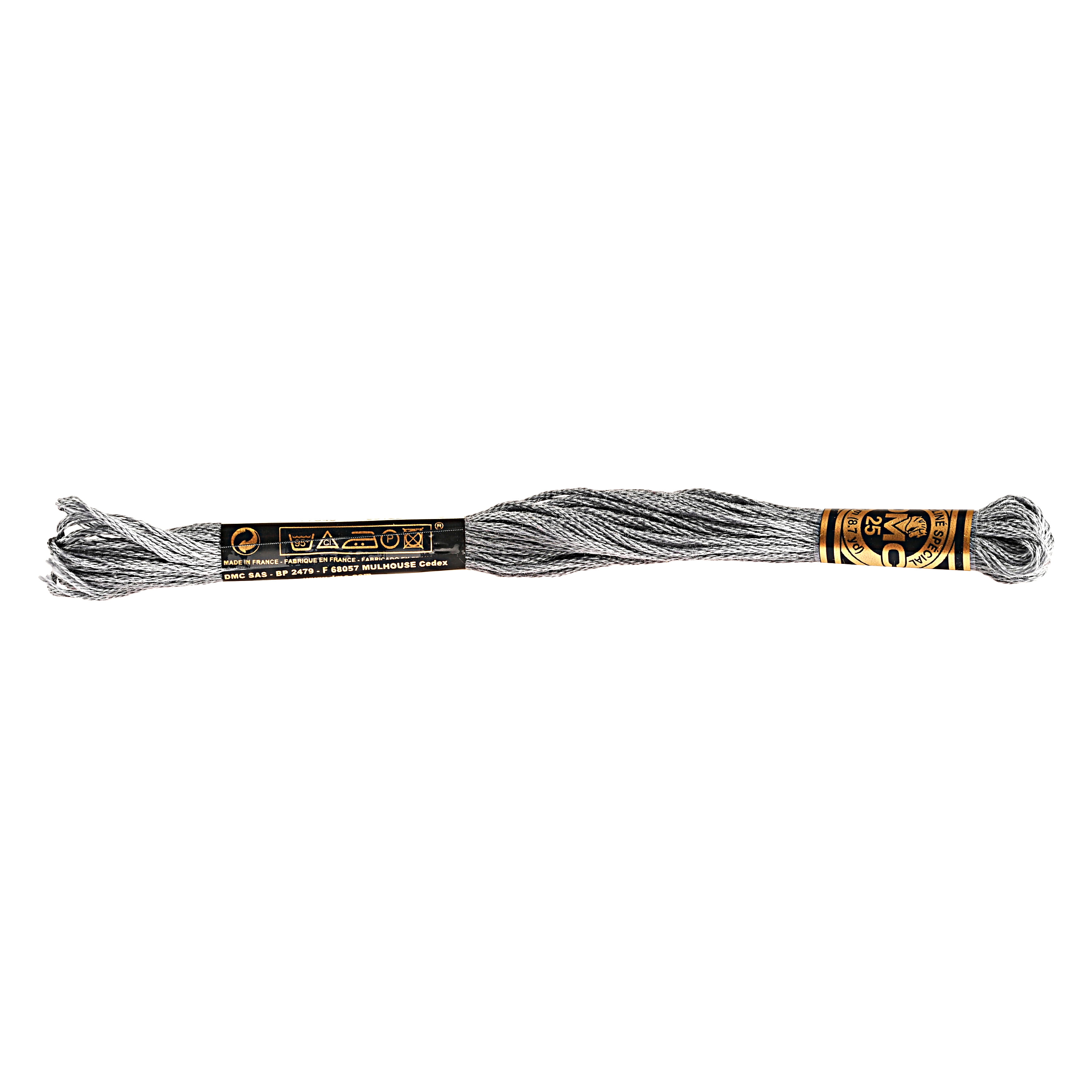 CXC 3799 Dark Grey Black Embroidery Thread by Metre, Cut 1-metre Lengths,  40x1 Metre Bundle, Cross Stitch Floss Full Cone, Colour Match DMC 