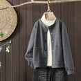 thumbnail image 2 of SuDongPo Warm Coat for Women Solid Color Long Sleeve Half Zipper Button Pocket Baseball Jackets Plus Size Loose Casual Outerwear Fall Winter Fashion Ladies Soft Jackets, 2 of 7
