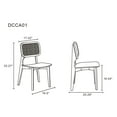 thumbnail image 2 of Manhattan Comfort Versailles 16.5" Wood Dining Chair in Natural (Set of 2), 2 of 5