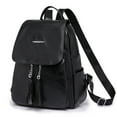 thumbnail image 2 of Ladies Fashion Solid Color Leather Tassel Zipper Large Capacity Casual Backpack Clear Mini Backpack, 2 of 7