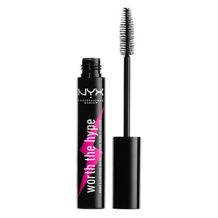 NYX Professional Makeup Worth the Hype Volumizing and Lengthening Mascara, Black