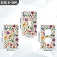 thumbnail image 7 of Yayeee Duplex Wall Plate 1-Gang 4.5"x2.7" Home Receptacle Light Switch Decorative Outlet Cover, Purple Cartoon Animals, 7 of 7
