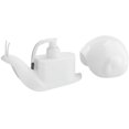 thumbnail image 2 of Dispensador de jabón líquido en forma de caracol estilo encimera, dispensadores de loción para encimera, bomba de botella, cocina casera (blanco), 2 of 5