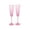 Pink, variant on Paris Hilton 2 Piece Heart-Shaped Champagne Flute Set, 5.5 oz / 162 ml, Gold Trim, Iridescent