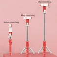 thumbnail image 4 of Selfie Stick Wireless Remote Control Tripod Foldable Bluetooth-compatible Light Selfie V4.0 Stand with Fill Light, Orange, 4 of 8
