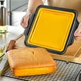 thumbnail image 1 of Baking Pan Rectangular Baking Pan Non-Stick Cake Mold for Oven 1 Count(Yellow) Rkxzt, 1 of 5