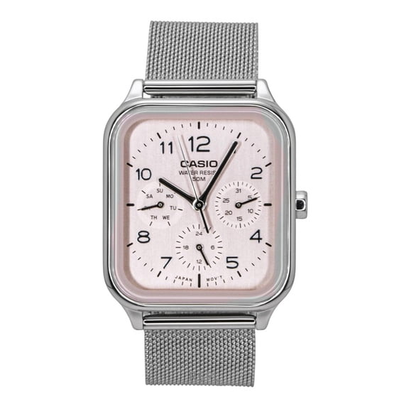 Casio Standard Analog Stainless Steel Salmon Dial Quartz MTP-M306M-4AV Men's Watch