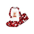 thumbnail image 2 of Nituyy Matching Family Pajamas Sets Christmas PJ's Sleepwear Printed Top with Plaid Bottom, 2 of 3