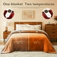 thumbnail image 6 of Homemate Electric Heated Blanket Full - 72"x84" Heating Bed Blankets Throw with 10 Heating Levels 8 Hours Auto Off Fast Heating Over-Heated Protection Ultra Soft Warm Flannel ETL Certified Red, 6 of 17