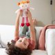 thumbnail image 4 of HABA Snug Up Roya Muñeca suave 10 con coletas rojas borrosas cara bordada vestido rosa, 4 of 9