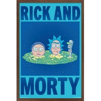 Rick And Morty - Title Wall Poster, 14.725" x 22.375", Framed
