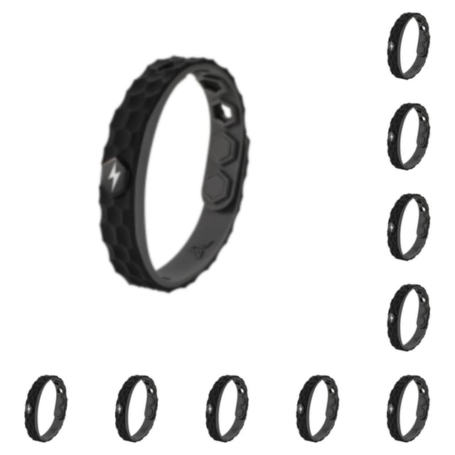 Soidarity Conveniente impermeable para el estilo de vida activo de anión de silicona antiestática negra negro 10Conjunto