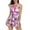Hot Pink, variant on Dihao Swimsuits for Women 2025 Sexy Tankini Swimsuits With Skirt One Piece Swimwear Color Block Bathing Suits for Women American Trends Bathing Suits Tummy Control Swimdress Athletic Swimwear