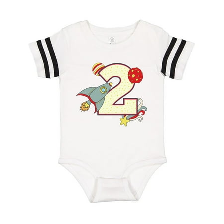 

Inktastic 2nd Birthday Outer space Theme Gift Baby Boy or Baby Girl Bodysuit