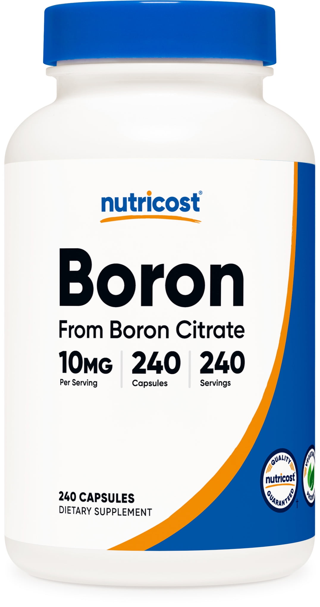 Nutricost Boron Supplement Capsules 10mg, 240 Vegetarian Capsules