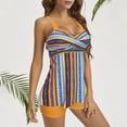 thumbnail image 2 of TSADFHJI Womens Swimsuits Rash Guard Suits Control Tankini Flowy Bathing Tank Swimwear with Boyshorts Piece Swimsuits Top Two Tummy for Women Swimwears Tankinis Set Xxxl Yellow, 2 of 8