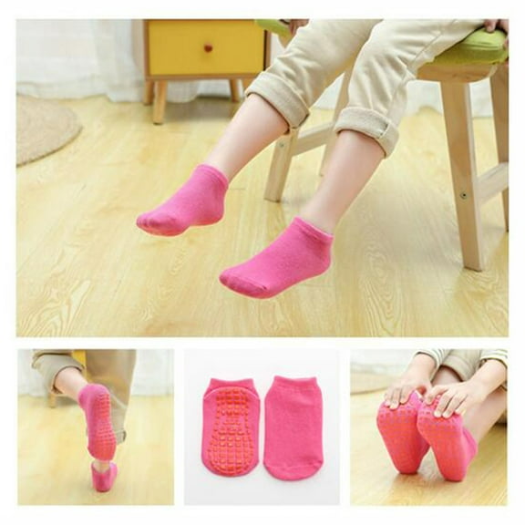 SPRING PARK Toddler Anti Slip Socks Breathable Elastic Sports Ankle Floor Socks