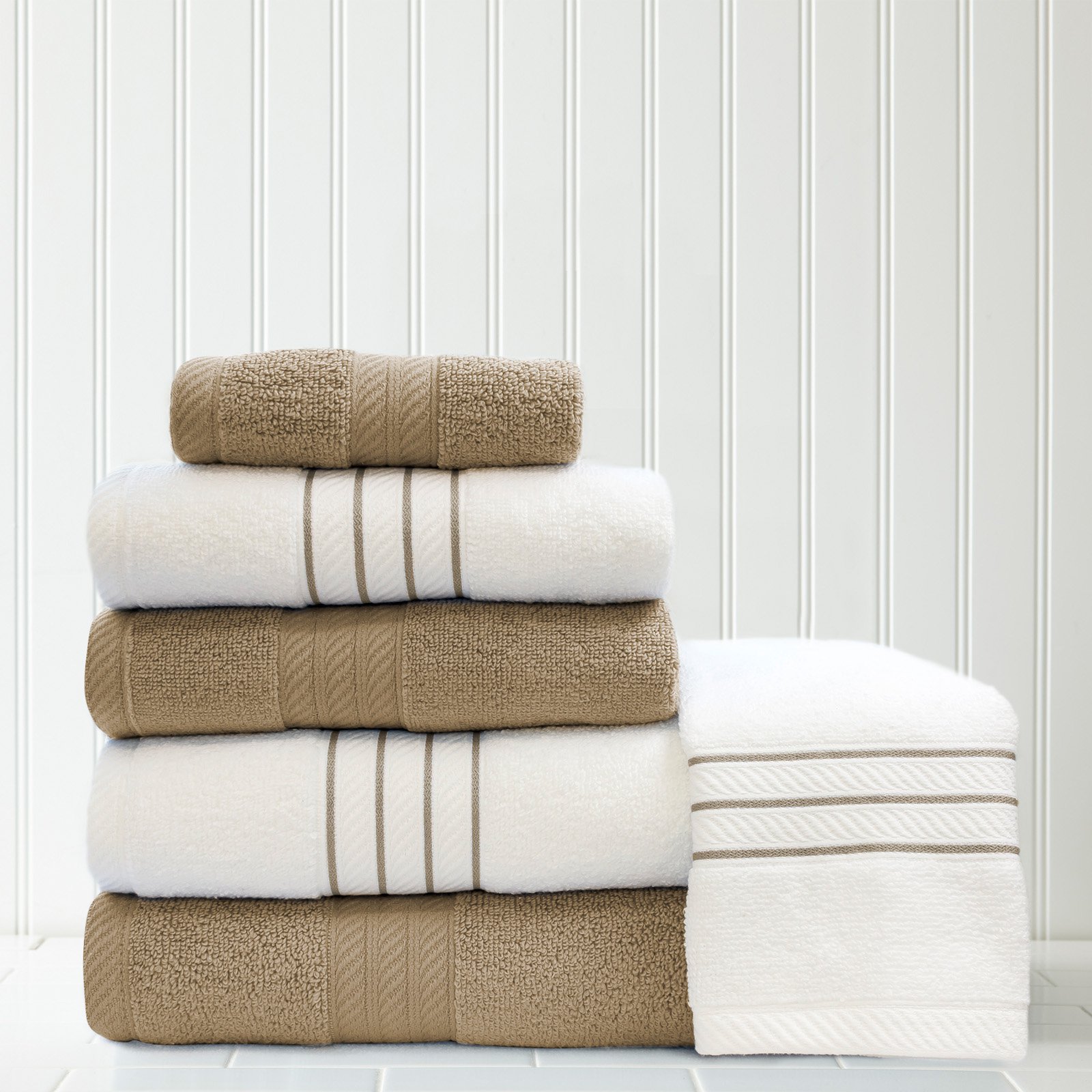 Pacific Coast Textiles Spring Bloom 6 Piece Quick Dry Towel Set